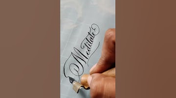 Calligraphy with pointed pen #shorts #calligraphy #pointedpen