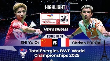 Shi Yu Qi (CHN) [1] vs Christo Popov (FRA) [10] | R16 –  BWF World Championships 2025