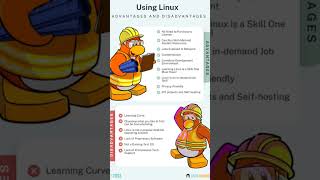 Linux advantages and disadvantages #linux #cloudcomputing #shorts