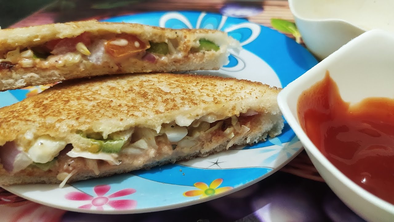 Veg mayo Grilled sandwich Recipe मार्केट जैसा वेज सैंडविच mayonnaise