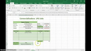 Fórmulas BuscarV, Concatenar y Si.Error en Excel 2016
