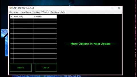 [BO2/RTM] Black Ops 2 RTM Tool With Advanced IP Grabber 1.19