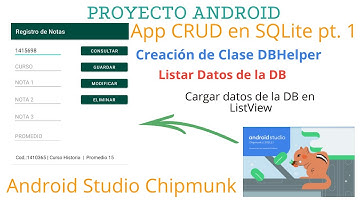 Listar datos y mostrar en ListView   - CRUD con SQLITE en Android Studio parte 1