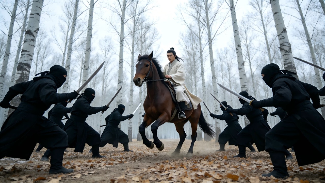 黑衣殺手叢林伏擊，殊不知男子竟是頂尖高手！ #功夫 #kungfu