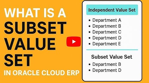 Oracle Cloud ERP: How to Create and Use Subset Value Sets