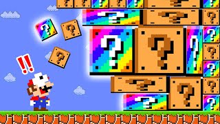 Super Mario Bros. but Question Rainbow Blocks Are Random Sizes... | 2TB STORY GAME