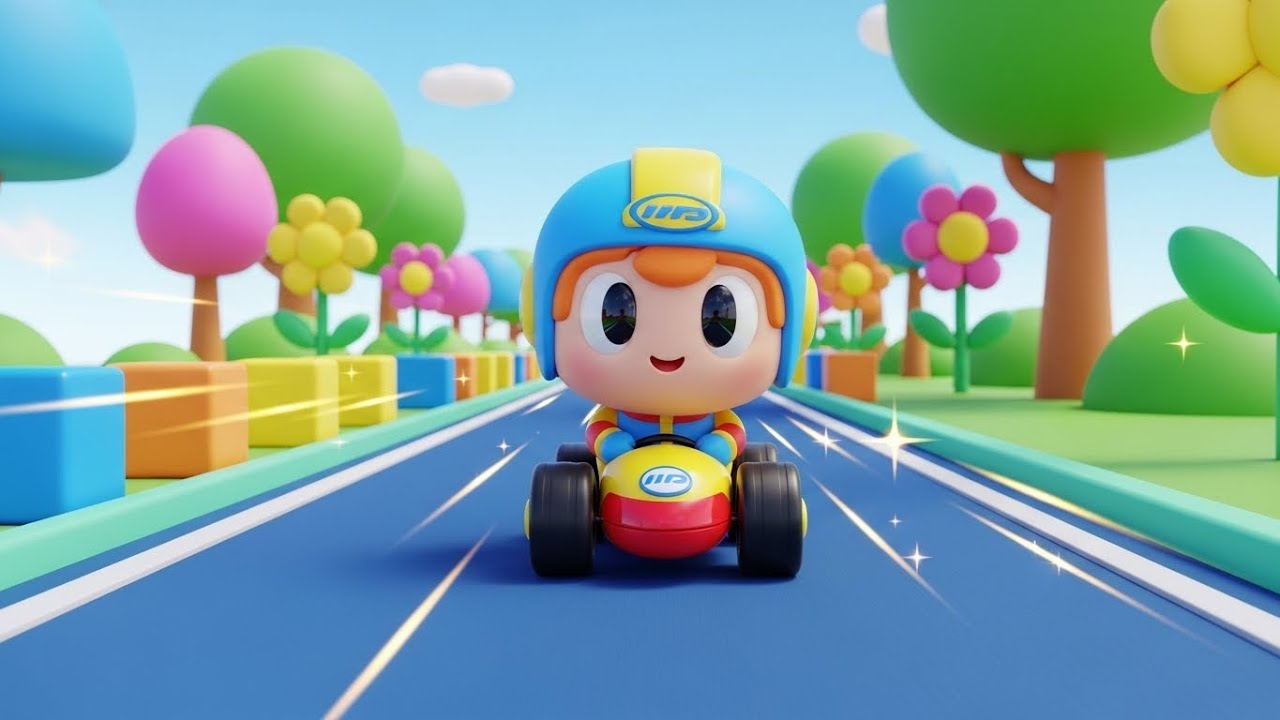 Roblox Cartoon Racer Took the Slow Lane | Nursery Rhymes for Kids & Baby Songs