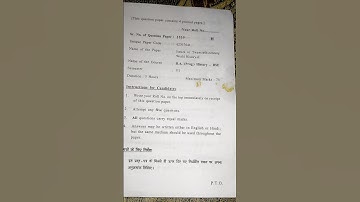 Issues in Twentieth Century world history II || Semester VI || Question paper || Sol Du