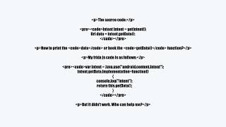 How to use frida to hook intent.getData()?