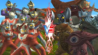 ウルトラマン TARO VS GAN-Q, ULTRAMAN LEO VS BEMSTAR, ASTRA VS GOMORA, ULTRASEVEN VS ALIEN DADA #ウルトラマン