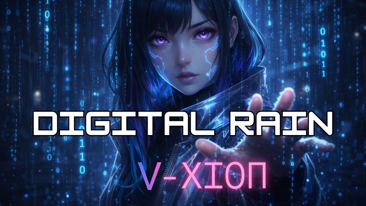 V-XION - DIGITAL RAIN (Official Visualizer) | Melodic Trap & Future Bass [Virtual Idol]