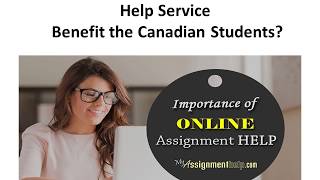 Online Assignment Help in Canada at MyAssigmentHelp.com