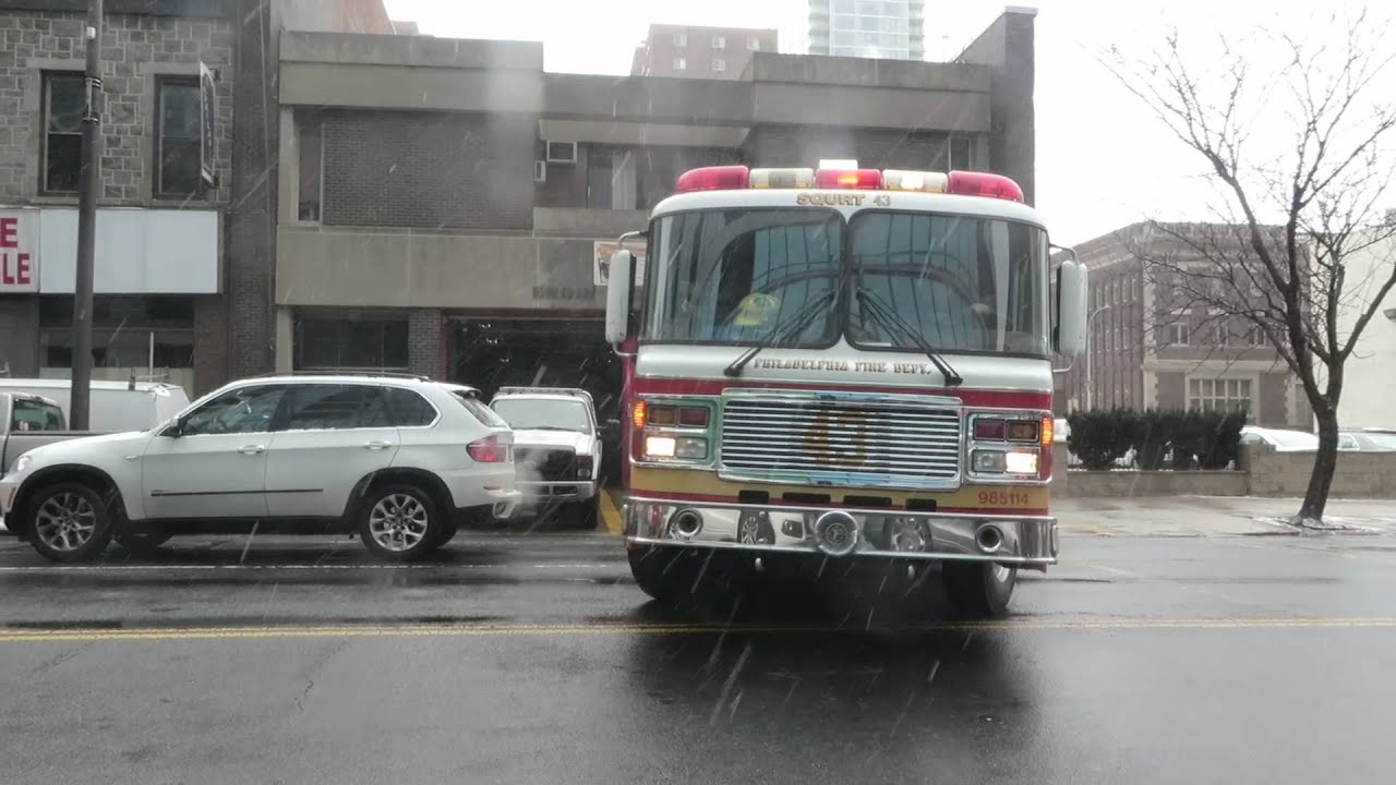 PFD Squrt 43 Responding (Fed. Q & Horn) "Firefighting above the Rest"