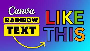 How to Make Rainbow Text in Canva