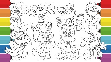 Smiling Critters Coloring Book Compilation | Coloring Poppy Playtime Chapter 3 | NCS Music