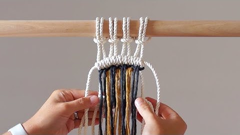DIY Macrame Tutorial: Creating Fringe Using a Variation of the Rya Knot!