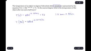 Exponential Growth Models: Temperature