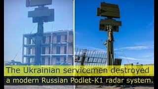 10 Minutes Ago The Ukrainian Servicemen Destroyed A Modern Russian Podlet-K1 Radar System.