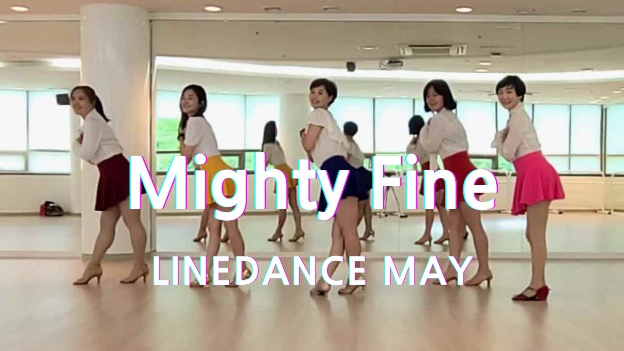 Mighty Fine Line Dance (Beginner Ria Vos) Demo YouTube