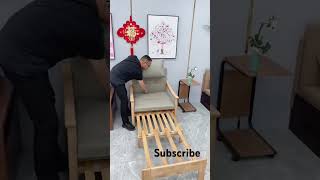 Sofa into Bed in Modern Living Room Setup – Quick Furniture Hack