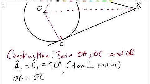 Grade 11 | Euclidean Geometry | Theorem 7 | Tans from common pt |