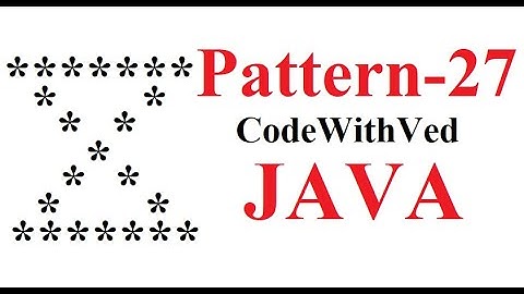 Pattern- 27 || star pattern print in java || code with Ved|| number pattern Print program in Hindi