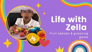 Fruit Kebab Fun! 🍓🥝 Guessing Game & Taste Test for Kids! @elyssia_taylor screenshot 1