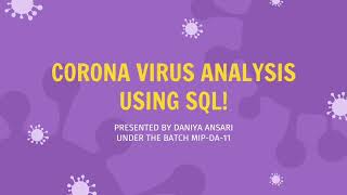 SQL Project on Corona Virus Analysis