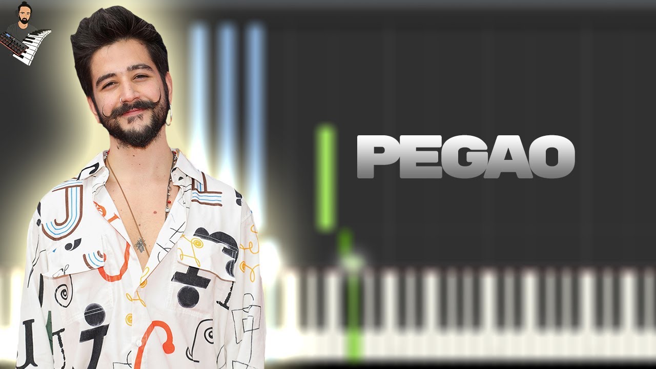 Camilo - Pegao | Instrumental Piano Tutorial / Partitura / Karaoke / MIDI