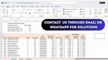 Exp19_Excel_Ch05_Cap_Apartments | Excel Chapter 5 Capstone – Appartments| Complete Guide