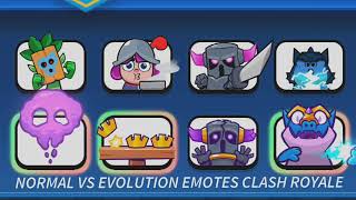 NORMAL VS EVOLUTION EMOTES @ClashRoyale @MWGAMINGCR