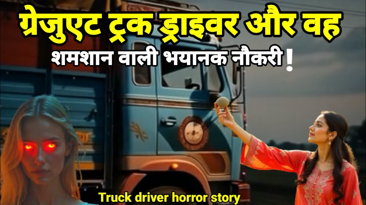 ग्रेजुएट ट्रक ड्राइवर और वह शमशान वाली नौकरी, horror story, Ghost, Pret atma story,#scary 