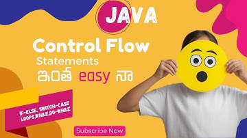 Java Control Flow Statements In Telugu – If, Else, Switch, Loops Explained