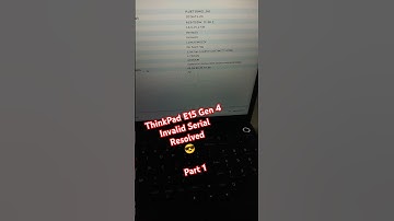 How to Resolve Lenovo Serial Number Error || Lenovo Thinkpad E15 Gen 4 Invalid | Tech Error |