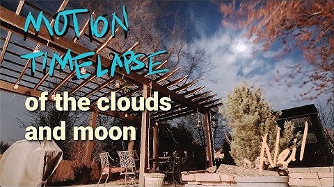 Motion Timelapse built using FFMPEG and LightRoom in 4K