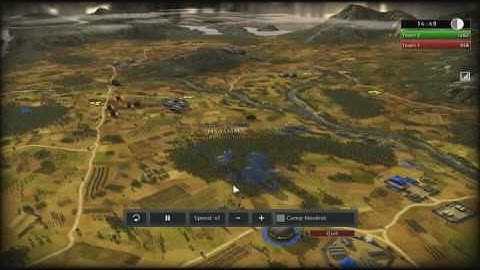 RUSE Beta Match/Replay 2v2 on Diplomats Part 2/2 - Battitz