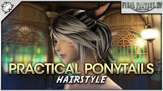 FFXIV - Practical Ponytails Hairstyle