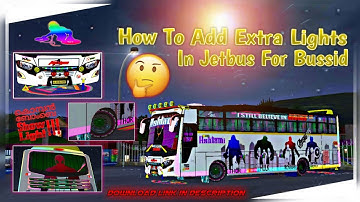 How to #add jet bus #extra #lights🔥 in bussid | #disco light | #tourist bus light @THAMEESGAMING1