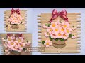 #DIY Easy Craft Stick Projects - Ice Cream Stick Craft - How to Make Felt Flowers Wall Decor