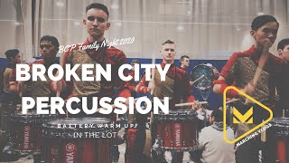 Broken City Percussion 2020 - Full Battery Warm Up - In the Lot - BCP Family Night
