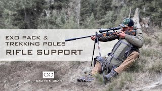 Exo Mtn Gear  Rifle Shooting Positions with Your Pack & Trekking Poles