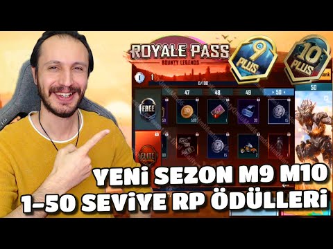 M9 VE M10 ROYALE PASS 1-50 SEVİYE ÖDÜLLERİ - PUBG MOBILE Yeni Sezon