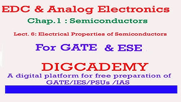 EDC & AE Semiconductors L6 Electrical Properties 1