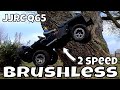 Brushless JJRC Q65 RC Willys Jeep. WPL 2 Speed Gearbox. Fast!