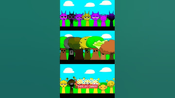 Sprunki Mr. Tree 🌳 vs Simon 🙀 and Durple 😈 🔥 #incredibox #sprunki #duomix #funny #roblox #short #oc