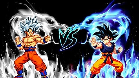 Who is Stronger ?🤔 | Goku Namek V4 OP (all form) VS Son Goku DBS V4 OP (all form) in Mugen