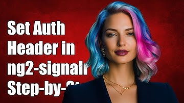 How to Set Authorization Header in ng2-signalr: A Step-by-Step Guide