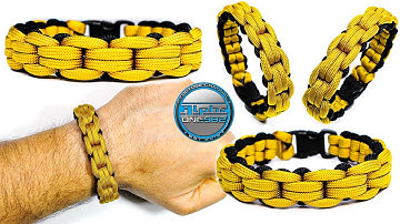 How to Make a Paracord Bracelet Chained Endless Falls Chain Links Knot Tutorial Thin Bracelet