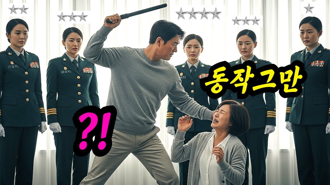 엄마를 때리던 새아빠는 몰랐습니다. 아내에게 707 특임단 여군 출신 별 13개 딸 군단이 있다는 걸