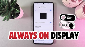 How to Turn On/Off Always On Display on Samsung Galaxy S24 FE